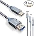 Produktbild USB Typ C Kabel 2m - ACOCOBUY Type C Aufladekabel lang 2M + 1M + 0.3M 3 Pack Langlebiges Nylon geflochtenes Kabel Schnelles Aufladen & Daten Sync Kabel für Huawei Honor Samsung LG Nexus Pixel Lumia.