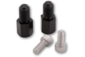 Thoger SHIN YO Adapter Set Spiegel Lenkerenden Supermoto Superbike M10 auf M6 Rechts Kit