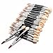 LuckyFine 100Pcs Disposable Make-Up Eye Shadow Sponge Lip Brush Applicator Cosmetic Tool