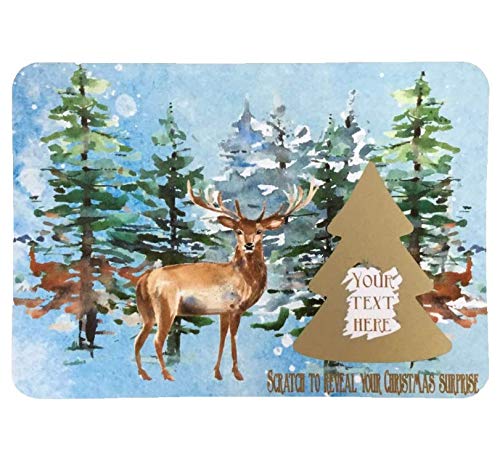 Personalised Xmas Card. Christmas Scratch & Reveal Card. Surprise Card. Christmas Gift Idea. Scratch Off Card Hidden Message Card.