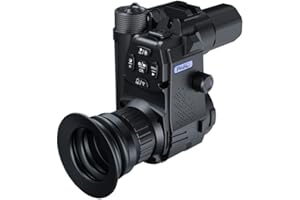 PARD Nachtsicht Monokular, Nachtsichtbrille mit Entfernungsmesser, Clip-On-Zielfernrohr für Nachtbeobachtung oder Obervation, Nachtsichtweite bis zu 350 m, HD-Fotos und Videos, NV007SPLRF-940nm