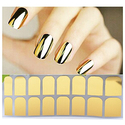 16 Packs Verschiedene Designs Tip Leitfaden Nail Vinyl Selbstklebende Nail Schablone Aufkleber, der einfach Nagel-Kunst-Set für Finger oder Zeh