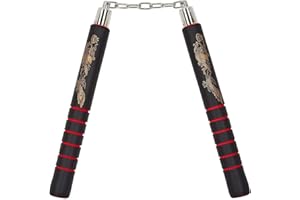 KYUPFLY Nunchaku de Corde d'entraînement aux Armes d'arts Martiaux avancés, astuces d'arts Martiaux de Bruce Lee, adapté aux Enfants, Adultes et débutants, Mousse de sécurité (1 pièces)
