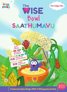 The Wise Food Co Sprouted Sathu Maavu Porridge Mix | 100% Natural | For Healthy growth of kids | Millets + Cereals + Pulses + Nuts | No Sugar/Salt | No Chemicals or Preservatives