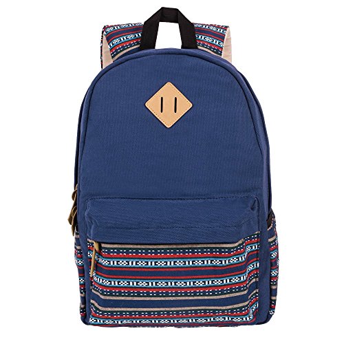 Tenn well Casual Canvas Backpack Bag, Rucksack Bookbags Backpack for School/Collage/Outdoor (Blue) reviews Tenn well Casual Canvas Backpack Bag, Rucksack Bookbags Backpack for School/Collage/Outdoor (Blue)