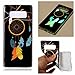 Produktbild Galaxy Note 8 Hülle,Galaxy Note 8 Nacht Leuchtende Hülle,Leeook Kreativ Ziemlich Elegant Schwarz Gelb Blau Traumfänger Feder Muster Entwurf TPU Silikon Bumper Schutzhülle Night Luminous Dünnen Weich Abdeckung Schutz Handy Hülle Handytasche HandyHülle Etui Schale Anti-Kratzer Case Cover Tasche für Samsung Galaxy Note 8 + 1 x Schwarz Eingabestift-Black Yellow Blue Dreamcatcher Feather