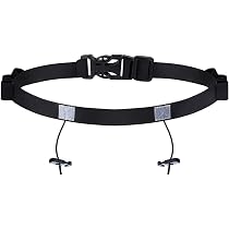 Ceinture Running Porte-dossard – Triathlon, Marathon, Réglable, Légère, Avec Clips Et Gel