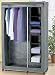 Produktbild WENKO Faltschrank grau Libertà - Kleiderstange & Wäschesortierer - 101,5 x 50,5 x 162,5 cm - Kleiderschrank - Campingschrank - Garderobe - Schrank