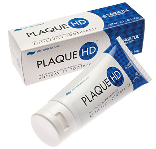 Plaque HD PRO Available from Farran Orthodontics | Professional Plaque Identifying/ Disclosing toothpaste | Increase Plaque Removal | Berry Bubble Gum Flavor.