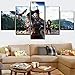 Produktbild XLST Modern Home Decor Poster 5 Stücke Spiel The Witcher 3 Wild Hunt Bild auf Leinwand drucken,A,20x35x220x45x220x55x1