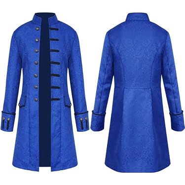 Manteau Brodé Style Victorien Pour Homme - Blazer Vintage à Manches Longues, Idéal Automne Et Occasions Décontractées