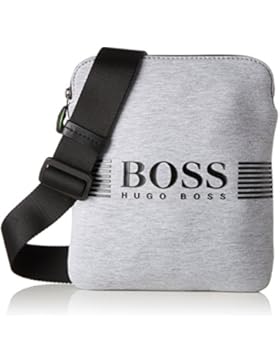 BOSS Green Herren Pixel Zip Env Schultertasche, grau, 1 x 24 x 20 cm
