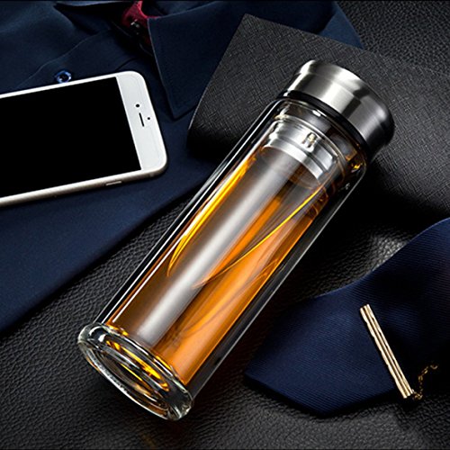 jay!d® Trinkflasche [350ml] Doppelt-Verglast. Egal ob für Kaffee, Tee, Wasser, Smoothies oder Fruchtwasser. Die optimale Flasche für deinen Alltag - 7