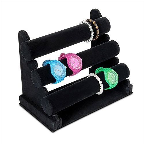 Relaxdays Schmuckstnder Schmuckhalter Uhrenstnder schwarz Relaxdays Schmuckstnder Schmuckhalter Uhrenstnder schwarz