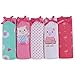 Lovely Girls' Pig & Polka Dot 5 Pack Colorful Cotton Briefs 100cm