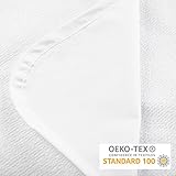 Lumaland Wasserundurchlässige Matratzenauflage Kopfkissenschoner in verschiedenen Größen 90x200cm - 6