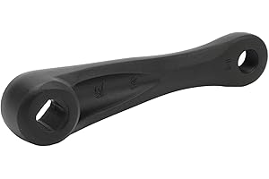 SPYMINNPOO Bike Crank Arm, 140mm Aluminum Alloy Bicycle Crank Arm with Diamond Hole Electric Bike Replacement Accessory