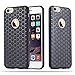 Produktbild Cadorabo - TPU Ultra Slim Case Cover Silikon Schutzhülle für > Apple iPhone 6 / iPhone 6S < in HEXAGON SCHWARZ
