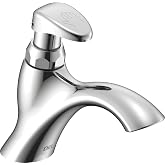 Delta Faucet 87T105 87T Tek Delik &Ouml;l&ccedil;me Yavaş Yakın Banyo Bataryası, Krom, 6.35 x 1.9 x 6.35 in&ccedil;