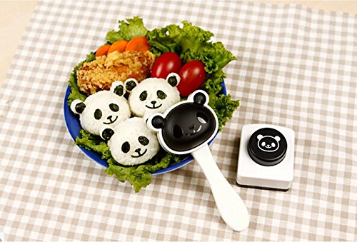 kaufen hier Cute Panda Form Sushi Maker Backform Reis Ball, Form mit Nori Punch - 3
