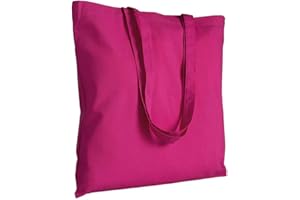 EMPORIO ROSA DEI VENTI Shopper in cotone in cotone 135 g/m manici lunghi, manici lunghi 17 colori (fucsia)