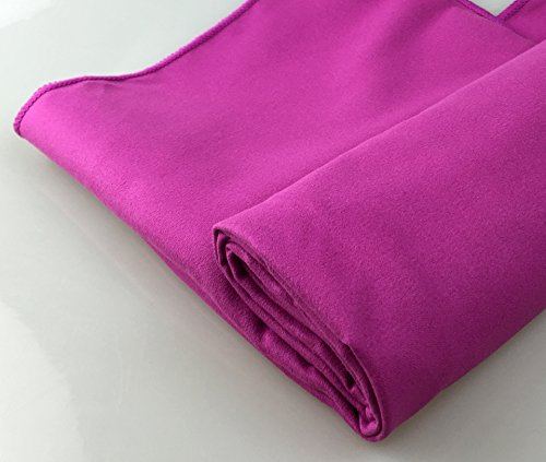 BOOMYOURS Schnell trocknendes Mikrofaser-Handtuch für Reise, Sport, Turnhalle, Yoga, Schwimmen, Strand (Groß/Leicht/Extra saugfähig/Kompakt/Weiche Mikrofaser) enthält einen FREI sportlichen Kordelzugbeutel - 6