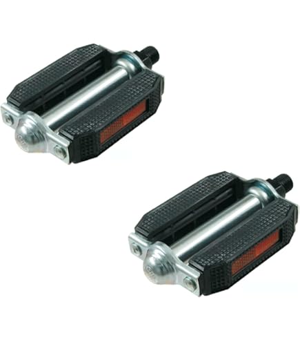 Pedali Per Bicicletta Vintage - In Acciaio Con Gomma Antiscivolo, Catarifrangenti, Stile Retr&ograve;