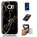 Produktbild Marble Pattern IMD Soft TPU Jelly Tasche Hüllen Schutzhülle für Samsung Galaxy S7 SM-G930 - schwarz