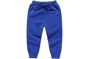 DCUTERQ Pantalones Deportivos para Niños Niñas Pantalón Largos Elástico Cintura Pantalones de Chándal Joggers Algodón para Bebé 1-8 Años