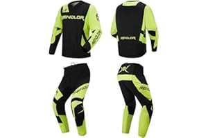 MENDLOR Motocross Jersey Pant Combo Mx Gear Set Mens Women Dirt Bike Gear Set Suit Enduro Ride Racewear Offroad Adult Riding