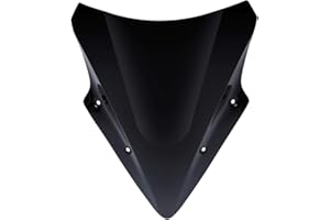 XMT-MOTOR Motorrad Windschutzscheibe Geeignet für Kawasaki Ninja 650 2017-2019 Schwarz