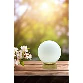 Decodelight Glob White Glass Globe Hat Lampshade Lighting Models with Wooden Legs