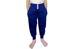 LUXFAB Kids Unisex Fleece Jogging Bottoms Boys Girls Sports PE Joggers Pull On Trousers School Play Soft Jog Pants Sizes 1-14