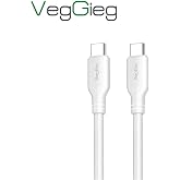 VegGieg 60W Type-C to Type-C Hızlı Şarj ve Data Kablosu 1.2 Metre