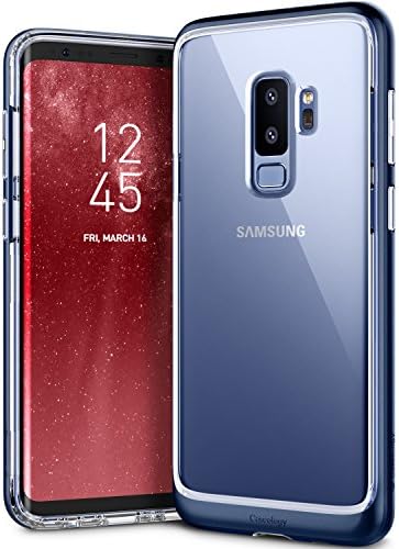 Caseology [Skyfall Series Galaxy S9 Plus Case - [Clear Back/Premium Finish] - Blue Coral