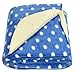 Brandonn ROYAL BLUE Polka Wrapping Sheet Cum Baby Blanket for Babies( 75 cm x 98 cm) RS.449.00