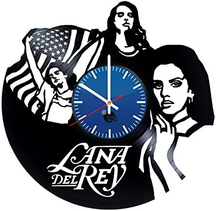 Lana Del Rey Singer Vinyl Record Wall Clock - Get unique living room wall art décor - Gift ideas for sister, mother, friend – Unique music art design - Leave us a feedback and win your custom clock