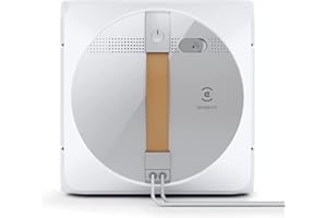 ECOVACS Winbot W1 Pro Window Cleaning Robot, Intelligent Cleaning Robot Glass Cleaner with Dual Cross Water Spray, Win SLAM 3.0 Path Planning, 2800Pa Suction, Edge Detection, App Control (UK Version)