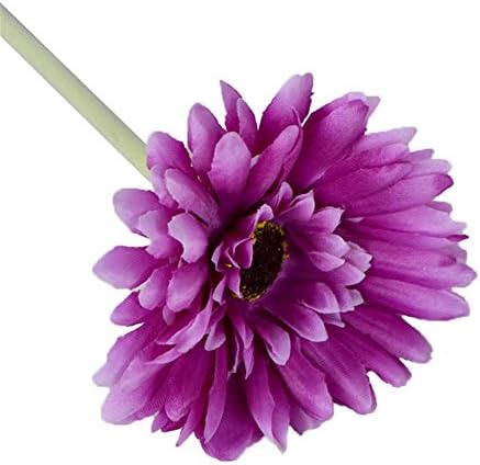 Original Seven Artificial Fake Silk Flowers Artificial Gerbera for Home Decor (Purple)