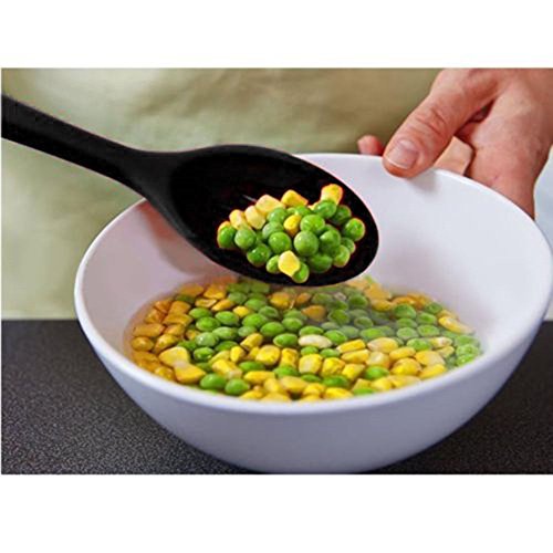 Das perfekte Küchenhelfer Set – 10 teiliges Premium Silikon Küchen Utensilien Set – Grillzange, Schneebesen, Silikonpinsel, Teigschaber, Schaumlöffel, Löffel Nudeln, Kelle, Suppenlöffel – Hitzebeständiges Koch- und Backzubehör von Y-Mai - 6