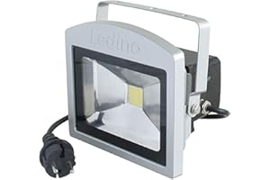 Ledino LED-Anti-Panik-Strahler Benrath, 10 W, 6.500 K, silber 11150106001111 (Strahler Halogenstrahler LED-Strahler Arbeitsstrahler) Schutzart: IP54/Nennspannung: 100-240 V/Lichtleistung: 10 W