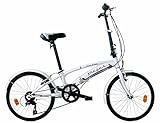 Frejus P2X20206 - Bicicleta 20' Plegable unisex, color blanco