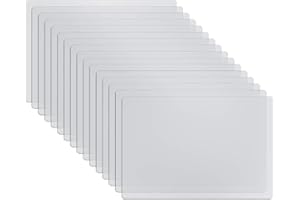 Bekith 16 Stück Tischsets Transparent Kunststoff Platzset Waschbar Tisch Matte Hitzebeständige Essmatten für Esstisch Esszimmer Küche, 40x30cm