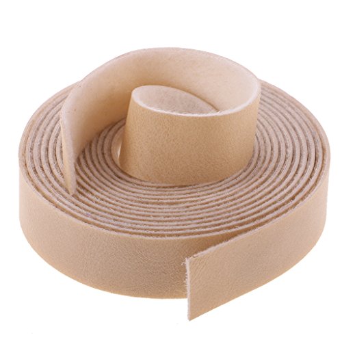 Gazechimp Lederband flach Breite1.5cm / Länge 10m Farbe wählbar - Beige, 10 Meter x15mm