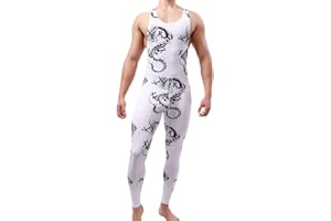 Juflam Herren Mode Gedruckt Ein Stück Bodysuit Wrestling Singlet Athletische Leotard Gym Sportswear Undershirt Vest Top