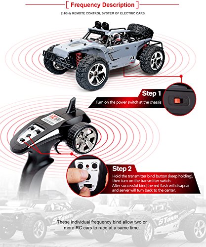 TOZO® C5031 RC coche Radiocontrol teledirigido Warhammer Alta Velocidad 40km / h 4x4 Cars 1:12 RC ESCALA RTR Carreras 4WD ELECTRICIDAD BUGGY W / 2.4G Radio Mando a distancia Off Road Camión Powersport Grey