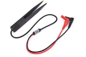 OUMEFAR Chip resistore SMD Chip SMT Penna per test di capacità Clip Sonda per test SMD SMT Clip Penna per test di capacità portatile per multimetro per componenti microelettronici