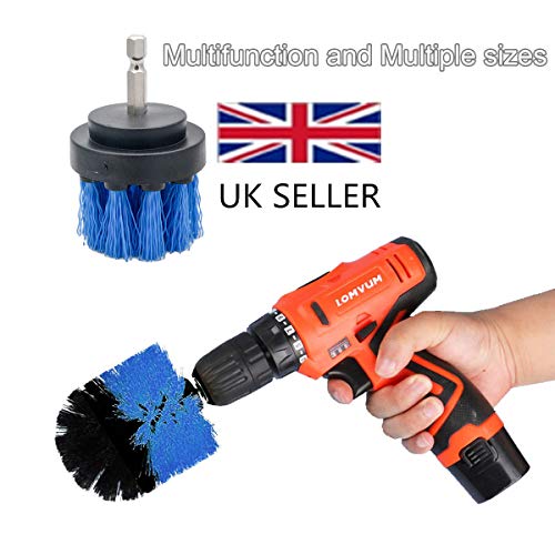 MASO-Lot-de-3-brosses-de-Nettoyage-pour-perceuse-lectrique-63-cm-pour-Nettoyage-des-pneus-de-Voiture-Cuisine-Salle-de-Bain-Tapis-de-Tapis-Bleu