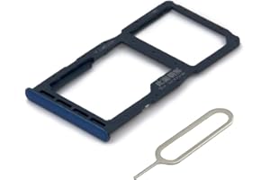 MMOBIEL Dual SIM Kartenhalter Kompatibel mit Huawei P30 Lite New Edition 2020 - SIM Card Tray Schlitten - Inkl. SIM Pin - Blau