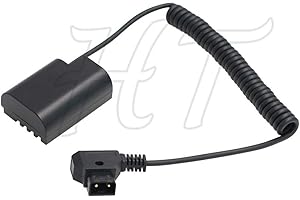 HANGTON CONNECT GH3 GH4 GH5 Kamera D-tap Netzteil, DMW-DCC12 DC-Koppler DMW-BLF19E Dummy Akku Netzteil Adapter für Panasonic Lumix DSLR (gewickelt)